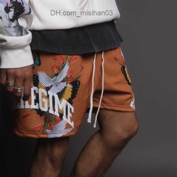 

men's shorts summe men's shorts 3d quick-drying mesh boutique floral fashions brand men short pants loose five-point man casual sh, White;black