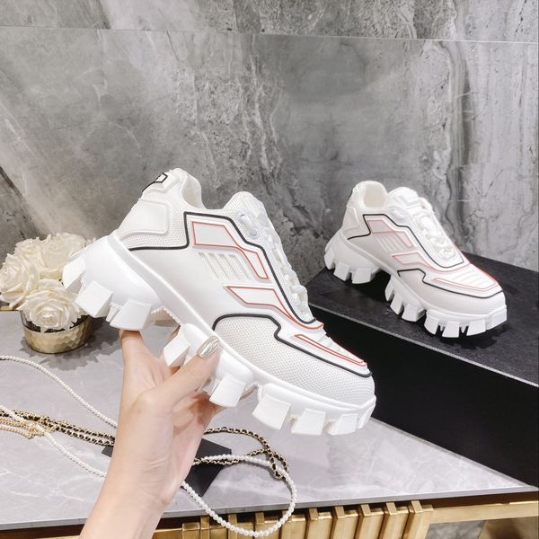 

casual shoes women travel leather lace-up sneaker cowhide fashion lady flat designer running trainers letters woman shoe platform men gym sn, Black
