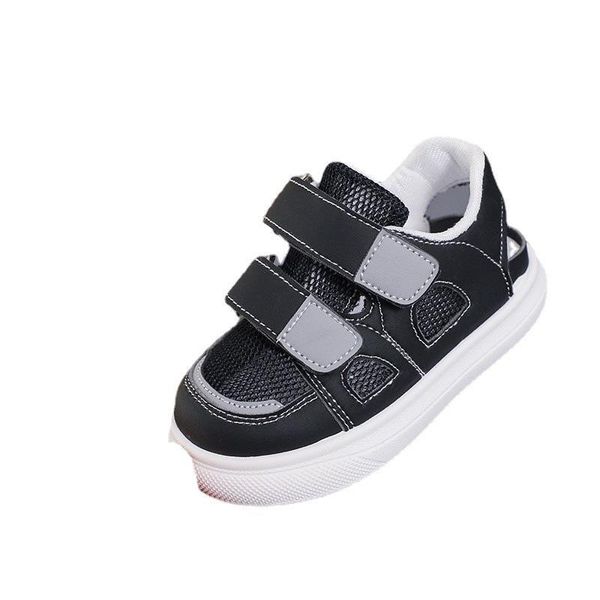 

sandals kids shoes children footwear girls hollow sneakers summer boys breathable mesh f11585, Black;red