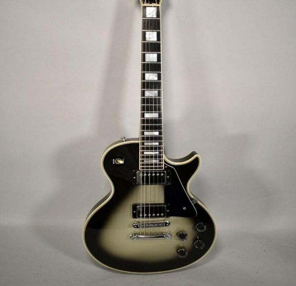 

custom electric guitar vintage silverburst adam jones ebony fingerboard frets binding8406272