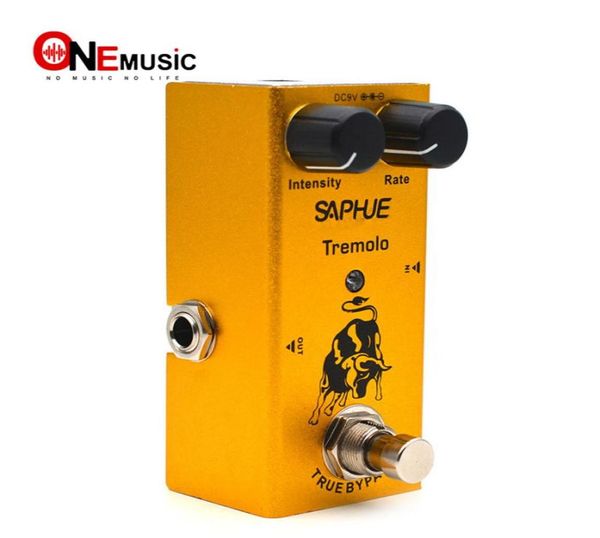 

saphue electric guitar tremolo intensityrate knob effect pedal mini single type dc 9v true bypass4663972