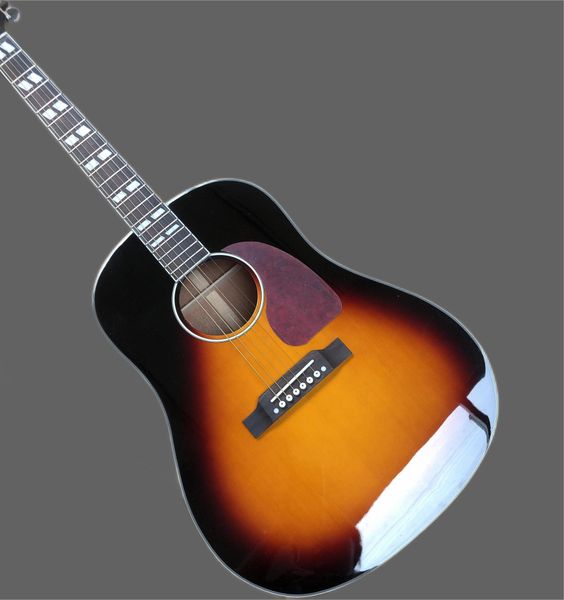 

custom guitar, solid spruce rosewood fingerboard, mahogany sides and back, 41-inch high-quality acoustic guitar