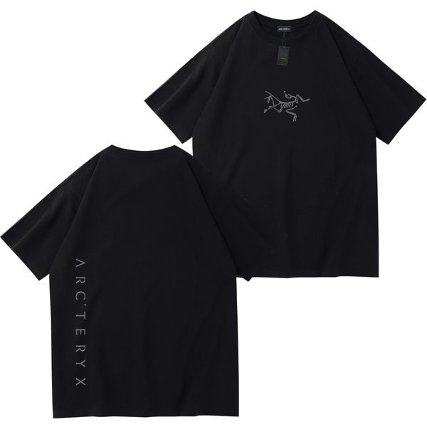 

new arc'teryx t shirt simple letter logo loose short sleeved white black green arcteryx t-shirt dx 032