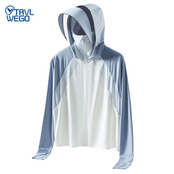

rain wear trvlwego summer women fishing tennis shirt uv proof coat quick dry thin sunscreen upf50 outwear hooded cycling beach clothes 23070
