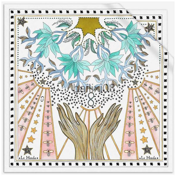 

scarves fashion silk satin hair scarf for women print hijab scarfs female square wraps headband scarves for lady j230703, Blue;gray