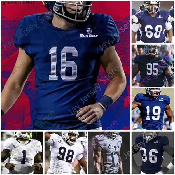 

football jerseys georgia southern football jersey ncaa college shai werts j.d. king wesley kennedy iii beau johnson khaleb hood raymond, Black