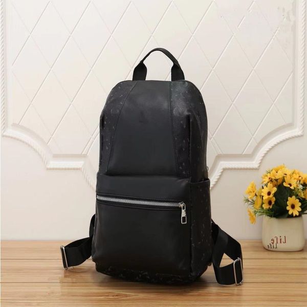 

l luxury black backpacks school bags medium size nylon students bag outdoors travel shoulder bags backpack for man woman knapsac qmux