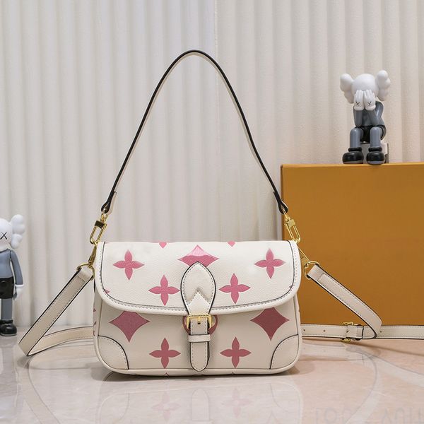 

designer crossbody bag luxury shoulder bag leather shoulder baguette bag jacquard crossbody embossed multifunctional bag underarm bag