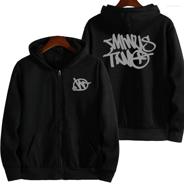 

y2k zipper hoodie minus two pattern printing oversized clothing hip hop punk harajuku leisure streetwear, Black