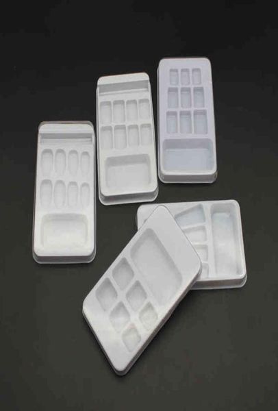 

nxy press on nail on packaging box plastic trays with cover whole 10 20 30 50 100 pieces for various shapes in bulk6887239, Silver;gold