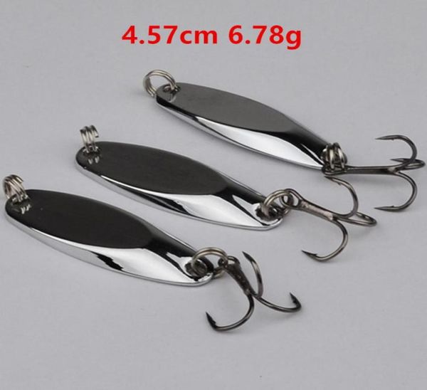 

10pcslot silver 457cm 678g vib spoons metal baits lures 8 hook fishing hooks fishhooks pesca tackle kl2231800090