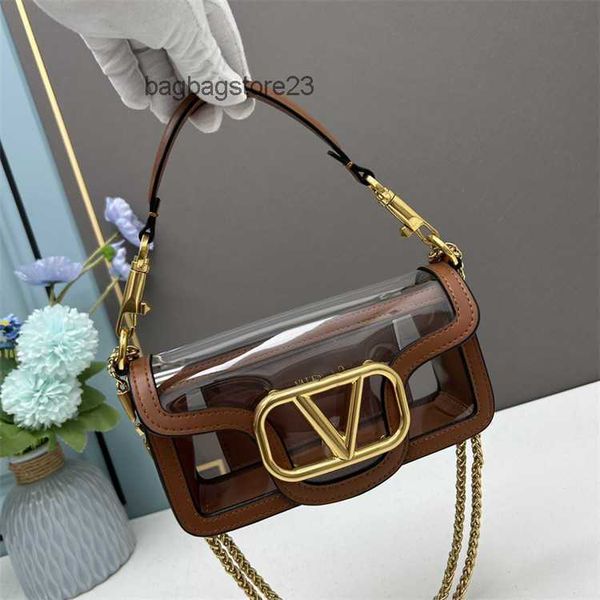 

valentiino bags purse bag designer 2023 fashion women's cowhide brass hardware chain crossbody handheld lady shoulder cg2l