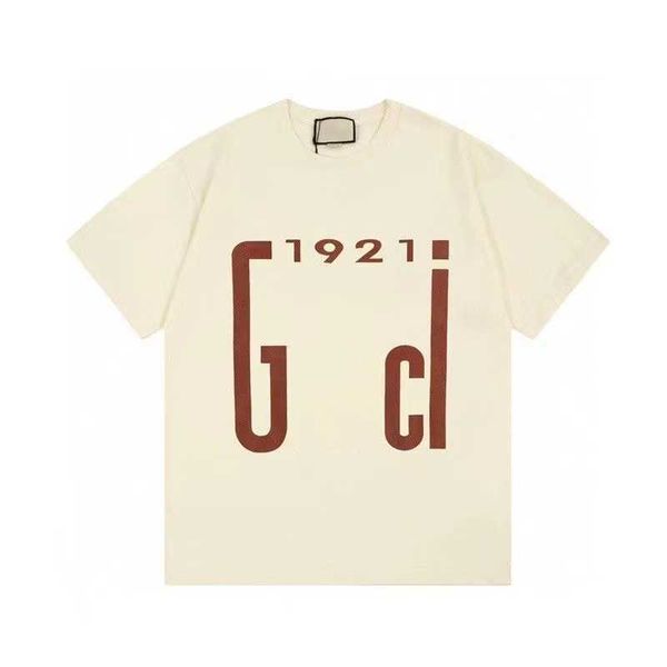 

t mens shirt designer shirt technical printing short sleeve casual breathable sweatshirt letter-printed pure cotton lovers' same clothi, White;black