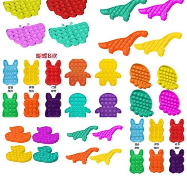 

silicone bubble poppers fidget toys stress reliever pooits children mathematical mental arithmetic deskfinger game toys autis4244842, Blue