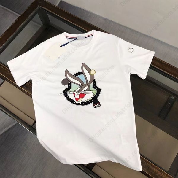 

designer mens t-shirts fashion monclair shirts tee classic casual loose tees with letters print short sleeves csual summer, White;black
