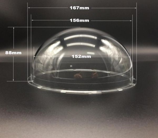 

ckc 6 inch 167x88mm acrylic indoor outdoor highspeed cctv clear housing transparent dome cover case for cctv camera3442281