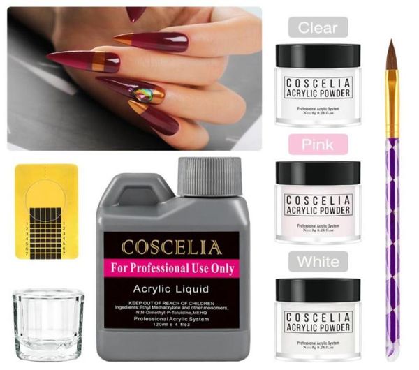 

nail art kits acrylic set with 120ml liquid all for manicure powder brush supplies professionals tool kit5317693