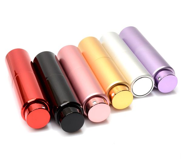 

20ml aluminum tube perfume bottle fine mist spray sprinkled glass inner line, many style choices, support custom logo