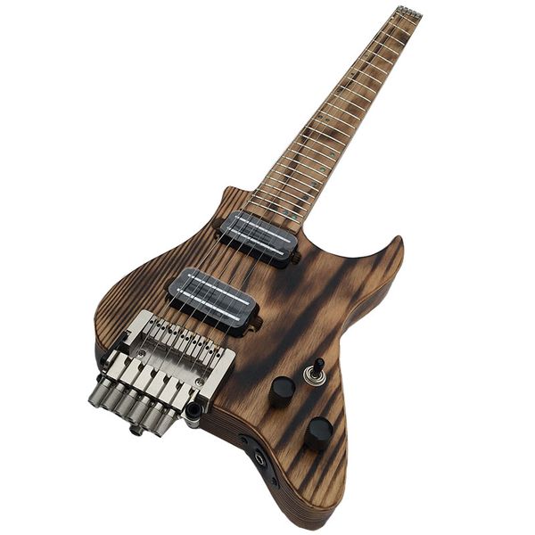 

class carbon baked headless electric guitar maple factory customization new