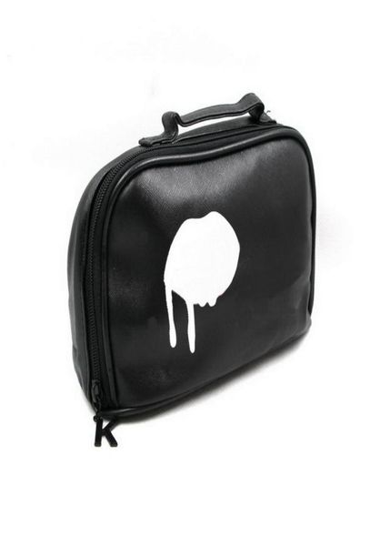 

waterproof cosmetic bag case large leather fashion women zipper black makeup bags6366822
