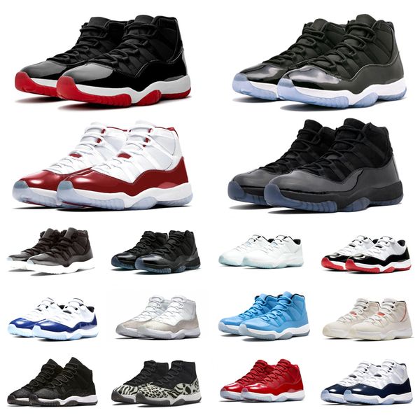 

men women basketball shoes 11s 11 cherry cool grey cap and gown space jam bright cirtrus legend blue mens trainers sports sneakers 36-47
