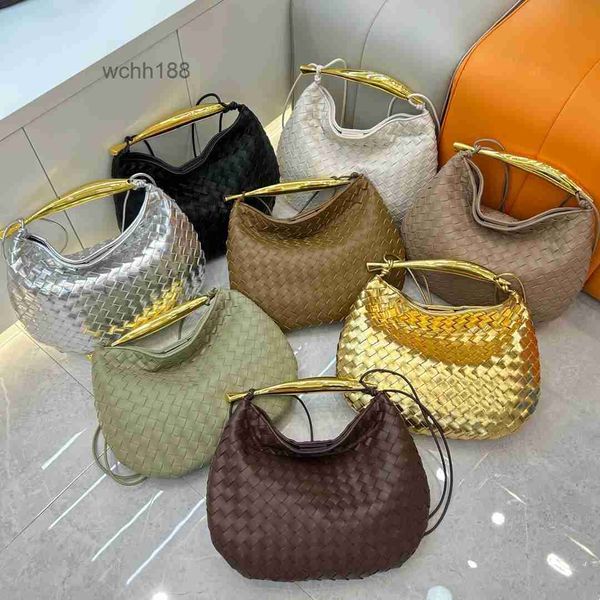 

girl bag venetas designer tote bags lady bottegas 2023 sardine hand woven sardine leather large capacity shoulder portable diagonal female h