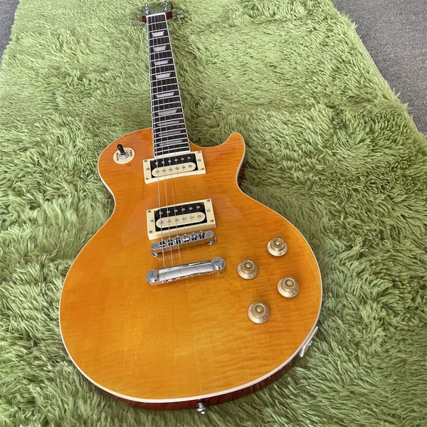 

colore in orange and lp kind guitar gold buttons fast ship