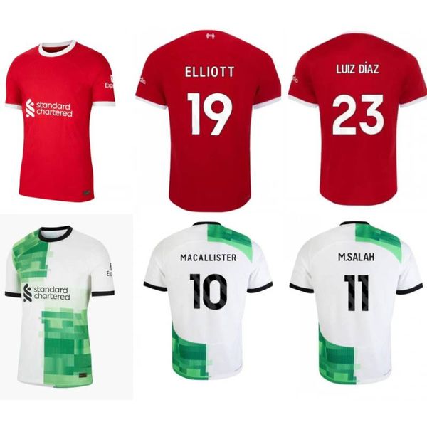 

2023/24 mac allister soccer jerseys 2024 szoboszlai darwin luis diaz alexander arnold football kit shirts men kids carvalho elliott gakpo ho, Black;yellow