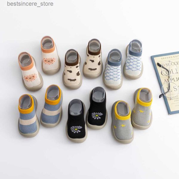 

baby sock shoes for spring autumn baby floor anti-slip shoes cotton socks l230522