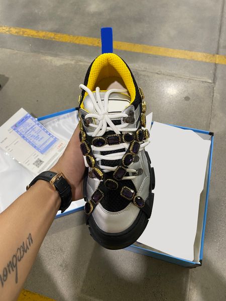 

casual shoes sneakers designer shoes crossover rhinestones poppers thick soled hiking shoes women's retro mesh splicing size 35-40 with, Black