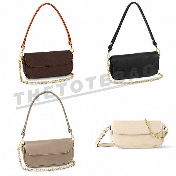 

wallet on chain ivy bag womens designer embossed leather purse flap gold color hardware handbag magnetic closure luxury shoulder envelope ba