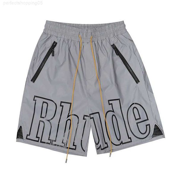 

rhude designer shorts mens men summer casual men's high-quality letter printed beach pants outdoor fashion hot, White;black