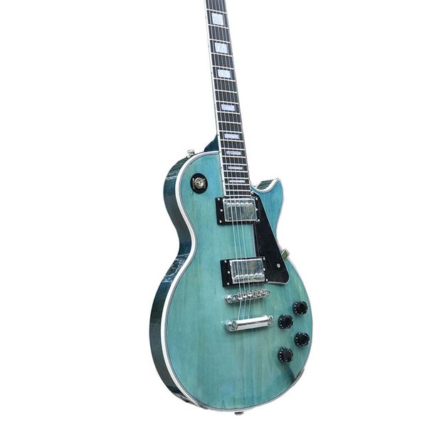 

factory light blue electric guitar and professional can be customized