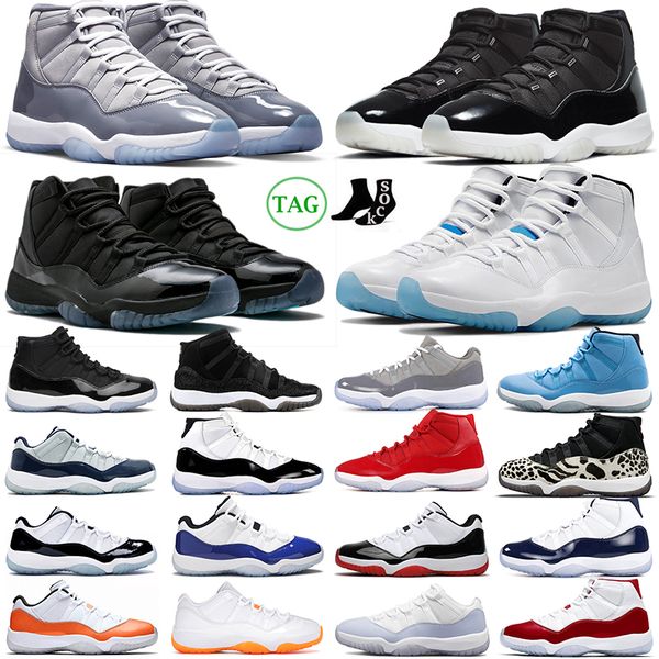 

11s 11 basketball shoes for men women cool grey cherry gamma blue 25th anniversary cap and gown royal blue mens trainers outdoor sports snea