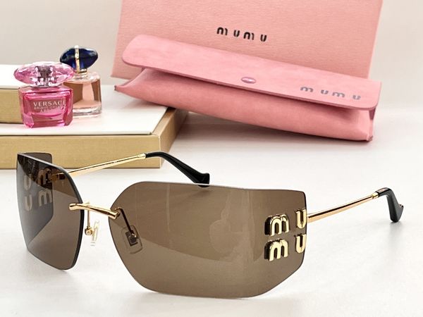 

Designer miu sunglasses for men and women sheet metal frame leg glasses travel UV resistant sunglasses C645 CBMW