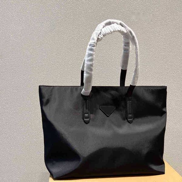 

pdbag triangle designer tote bag shopper bags women nylon totes elegant simple black lager shopping bags ladies holiday travel shoulder purs
