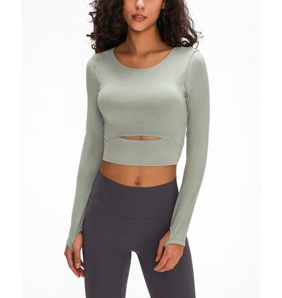 

sports long sleeved tshirt bra half short yoga outfit slim fit fitness women039s with bra cushion exercise tank europ3568016, White;red