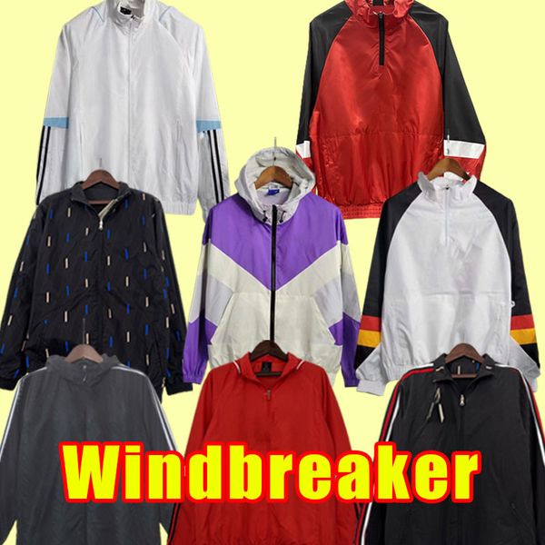 

windbreaker long sleeve training suit sancho soccer tracksuits ronaldo mans utds fernandes manchesters shew rashford football shirt 2023 202, Black