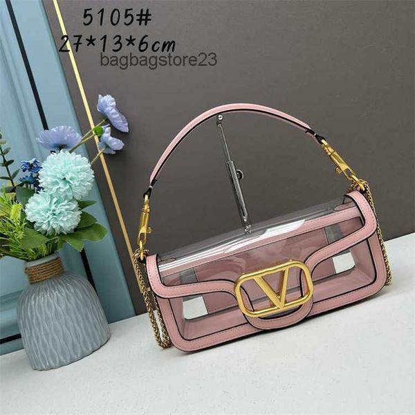 

valentiino bags handheld lady purse bag designer 2023 fashion women's cowhide brass hardware chain crossbody shoulder x4h7