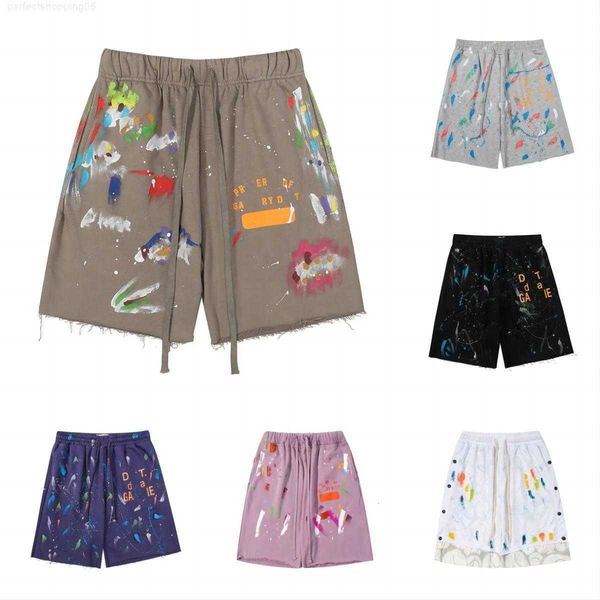 

23 summer luxury fashion galleryes dept mens shorts designer pants sweat pant trend dept women's short loose casual letter printed shor, White;black