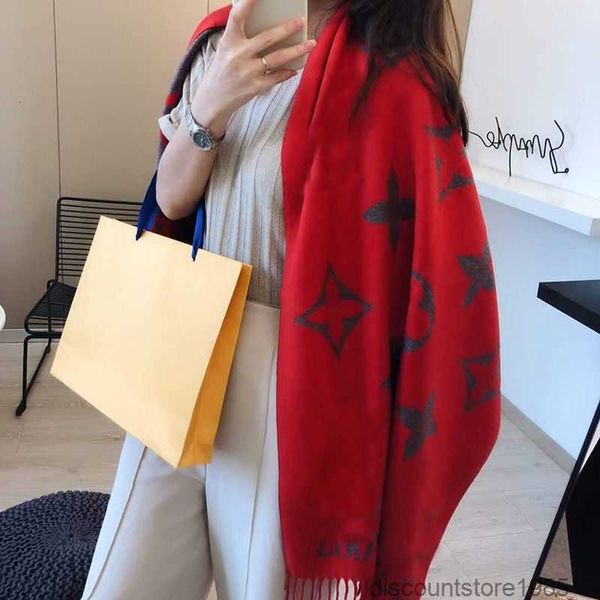 

2022 new luxury v scarf cashmere thick shawl women long winter wram pashmina wraps hijab with tassel bufanda foulard 2022, Blue;gray