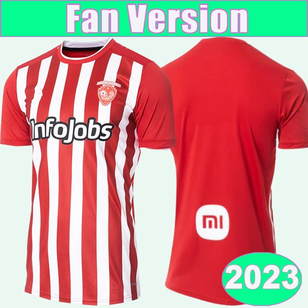 

2023 aniquiladores mens soccer jerseys home red football shirts short sleeve aldult uniform, Black;yellow