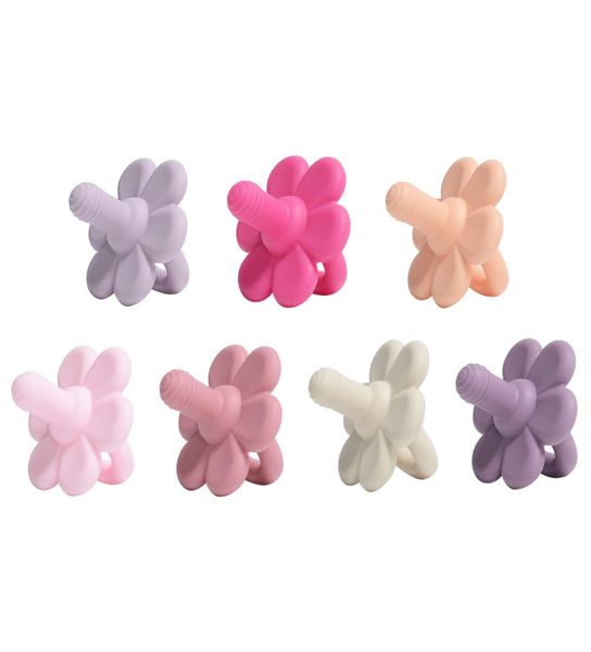 

baby pacifier nipple infant silicone newborn appease soother feeding fda certificate flower shape diy teether toy7740839