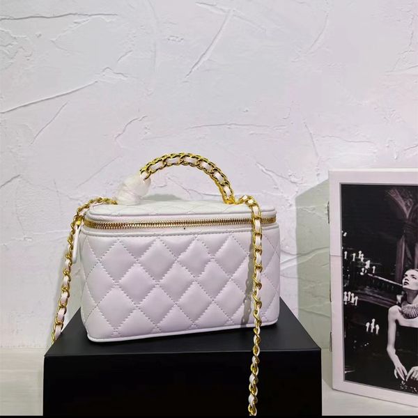 

designer- fashion bags little gold ball mini box bags pouch elegant womens cosmetic shoulder bag