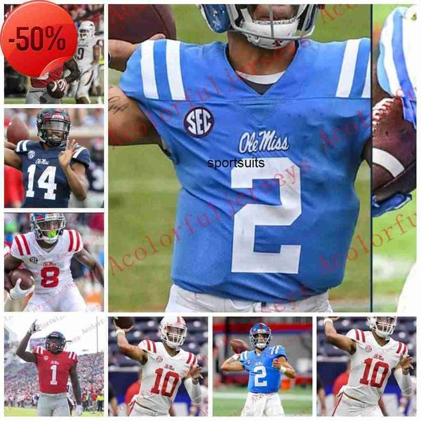 

custom ed ole miss rebels football jersey casey kelly snoop conner henry parrish jr jonathan mingo braylon sanders jahcour pearson, Black