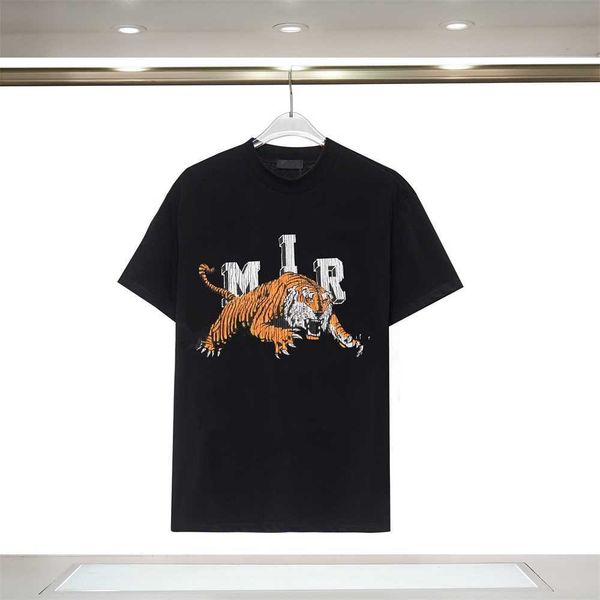 

men's designer stylist t shirts fashion letter tiger print t-shirts mens women hip hop streetwear short sleeved cotton tee shirt s-3xl, White;black