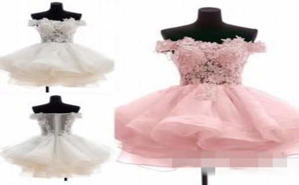

2019 short party dresses off the shoulder homecoming dresses a line sheer guest short prom dresses with beaded appliques5398271, Black