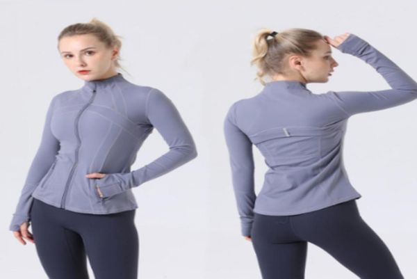 

lu women yoga clothes yoga running fitness zipper stand collar slim fit long sleeve sports training quick dry jacke7924945