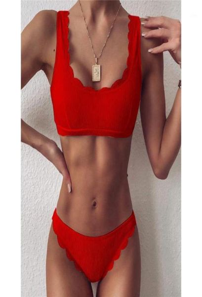 

bikinis set lace up female swimsuit mild waist bikini 2021 women swimwear twopieces bather bathing suit swim lady17144767