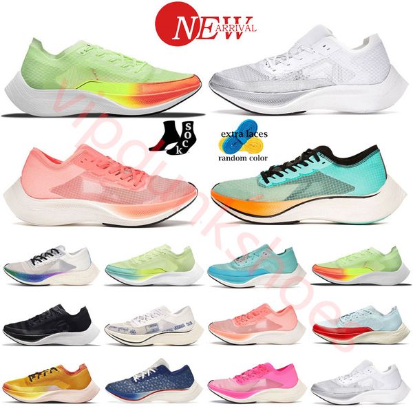 

zoom fly 3 running sneakers casual men women jogging trainers fast pack green black white particle grey peach cream green shock basketball s